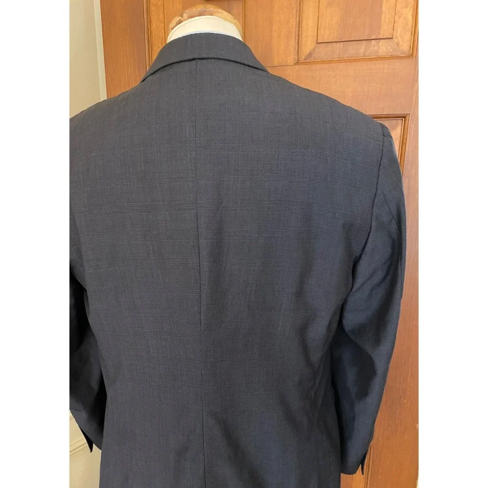Jos. A. Bank Slim Fit Wool Sport Coat Men 44R Dark Gray Two-Button Jacket Blazer